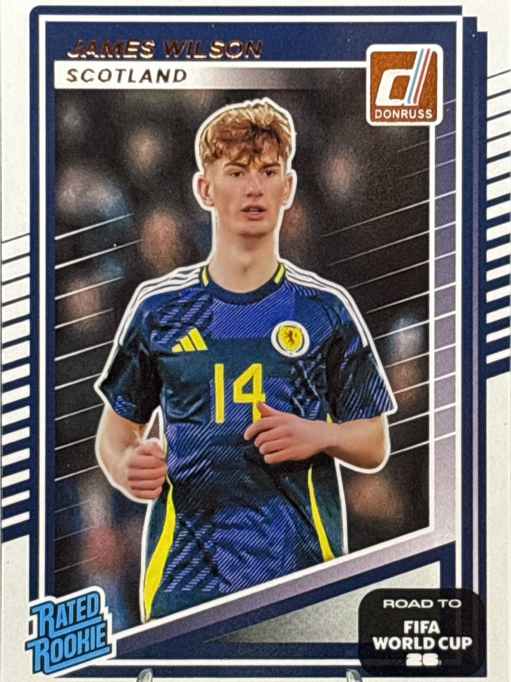 Panini Donruss James Wilson Rated Rookie Scotland Soccer Trading Card